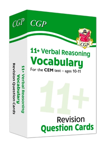 Паперова книга «11+ CEM Revision Question Cards: Verbal Reasoning Vocabulary - Ages 10-11», автор CGP Books - фото №1