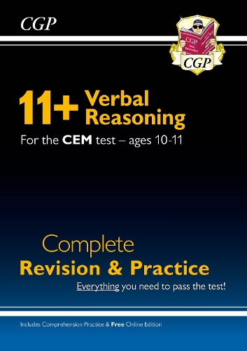 [object Object] «11+ CEM Verbal Reasoning Complete Revision and Practice - Ages 10-11 (with Online Edition): for the 2025 exams», автор CGP Books - фото №1
