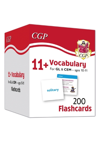 Паперова книга «11+ Vocabulary Flashcards for Ages 10-11 - Pack 1», автор CGP Books - фото №1