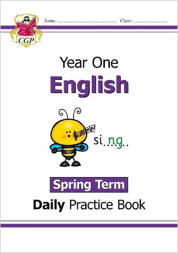 Бумажная книга «KS1 English Year 1 Daily Practice Book: Spring Term», автор CGP Books - фото №1