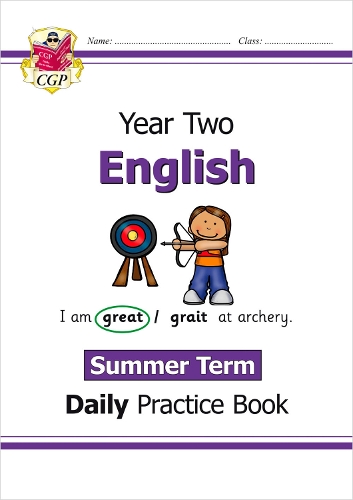 Бумажная книга «KS1 English Year 2 Daily Practice Book: Summer Term», автор CGP Books - фото №1
