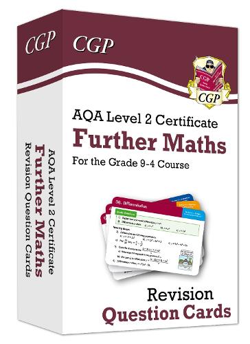 Паперова книга «AQA Level 2 Certificate: Further Maths - Revision Question Cards», автор CGP Books - фото №1