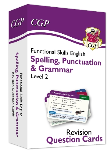 Паперова книга «Functional Skills English Revision Question Cards: Spelling, Punctuation & Grammar - Level 2», автор CGP Books - фото №1