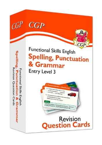 Бумажная книга «Functional Skills English Revision Question Cards: Spelling, Punctuation & Grammar Entry Level 3», автор CGP Books - фото №1