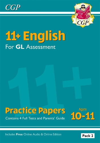 Паперова книга «11+ GL English Practice Papers: Ages 10-11 - Pack 2 (with Parents' Guide & Online Edition): for the 2025 exams», автор CGP Books - фото №1