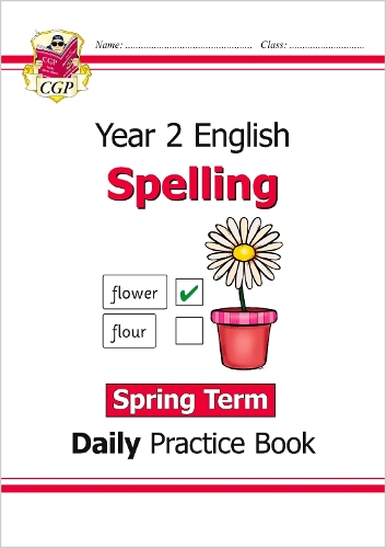 Бумажная книга «KS1 Spelling Year 2 Daily Practice Book: Spring Term», автор CGP Books - фото №1