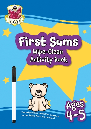 [object Object] «New First Sums Wipe-Clean Activity Book for Ages 4-5 (with pen)», автор CGP Books - фото №1