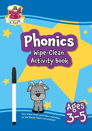 [object Object] «New Phonics Wipe-Clean Activity Book for Ages 3-5 (with pen)», автор CGP Books - фото №1
