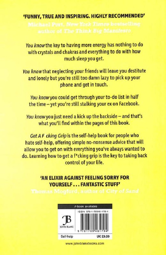 Бумажная книга «Get a F*cking Grip. How to Get Your Life Back on Track», автор Мэтью Кимберли - фото №1