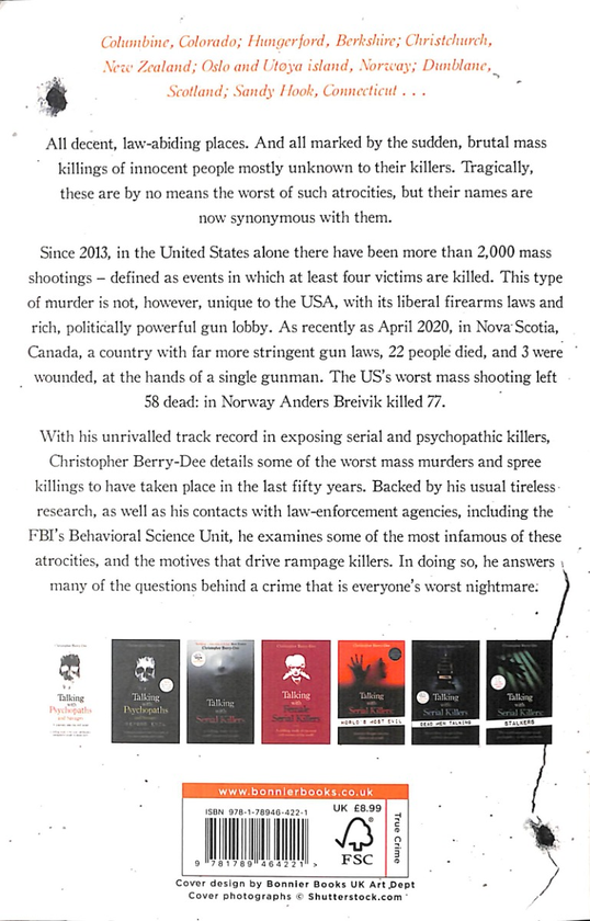 Бумажная книга «Talking with Psychopaths and Savages. Mass Murderers and Spree Killers», автор Кристофер Берри-Ди - фото №1