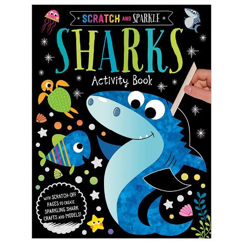 Паперова книга «Scratch and Sparkle Sharks Activity Book», автор Емі Боксшолл - фото №1