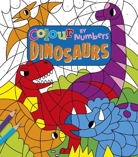 Бумажная книга «Colour by Numbers: Dinosaurs» - фото №1