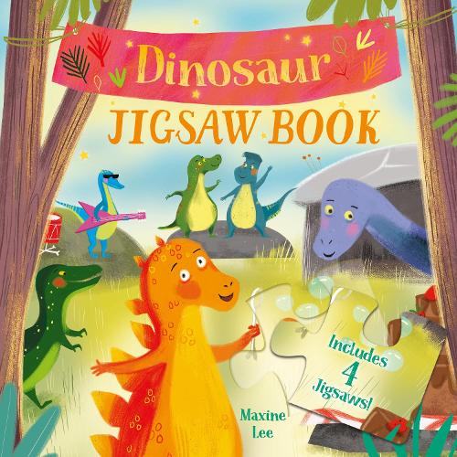 Бумажная книга «Dinosaur Jigsaw Book: Includes 4 Jigsaws!», автор Лайза Риган - фото №1