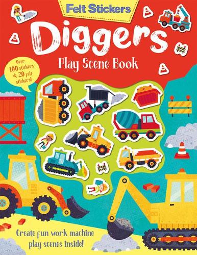 [object Object] «Felt Stickers Diggers Play Scene Book», автор Кит Эллиот - фото №1