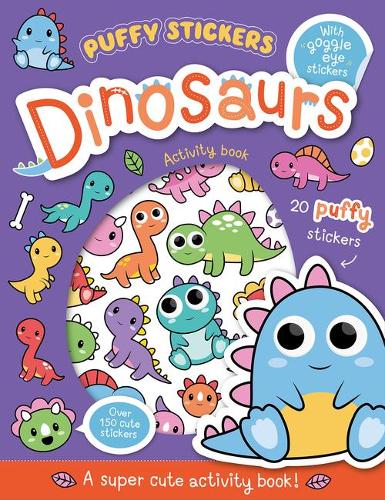 Бумажная книга «Puffy Sticker Dinosaurs», автор Конни Айзекс - фото №1