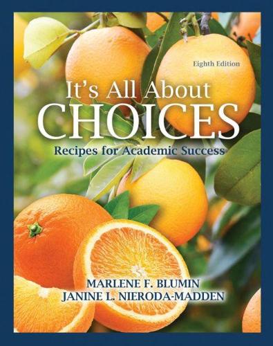 Бумажная книга «It's All About Choices: Recipes for Academic Success», авторов Джанин Линн Нирода, Марлен Ф. Блюмин - фото №1