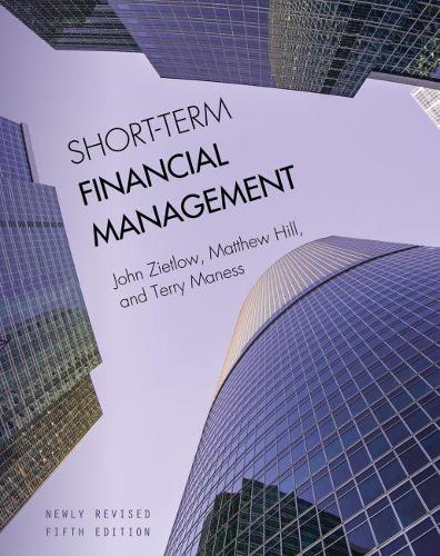 Паперова книга «Short-Term Financial Management», авторів Джон Зетлоу, Метью Хілл, Террі Манесс - фото №1