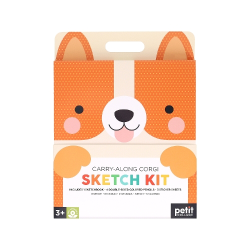 Бумажная книга «Carry-Along Corgi Sketch Kit», автор Пти Коллаж - фото №1
