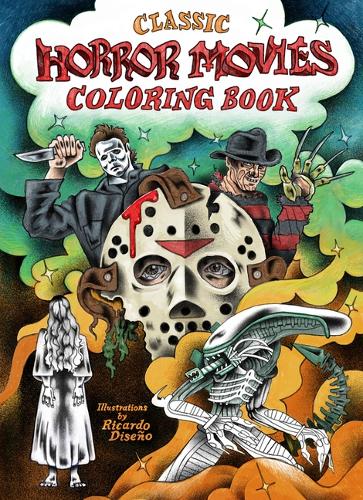 Бумажная книга «Classic Horror Movies Coloring Book», автор Рикардо Дизеньо - фото №1