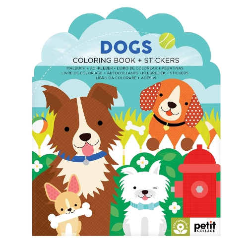 Бумажная книга «Dogs Coloring Book + Stickers», автор Пти Коллаж - фото №1