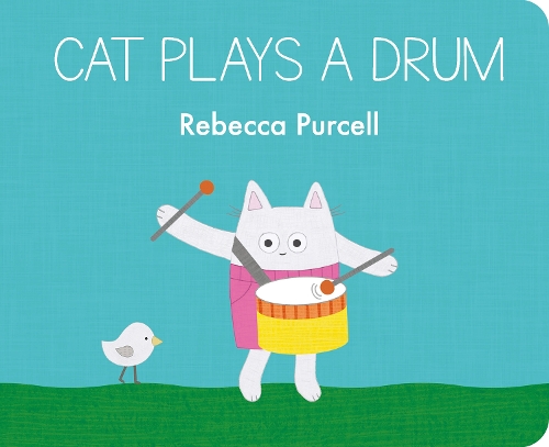 Бумажная книга «Cat Plays a Drum», автор Ребекка Перселл - фото №1
