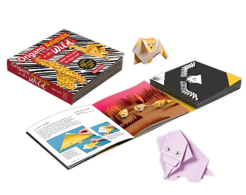 Бумажная книга «Origami Animals in the Wild: Paper Block Plus 64-Page Book», автор Мари Оно - фото №1