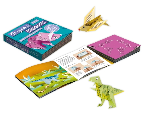 Паперова книга «Origami Dinosaurs: Paper Block Plus 64-Page Book», автор Марі Оно - фото №1
