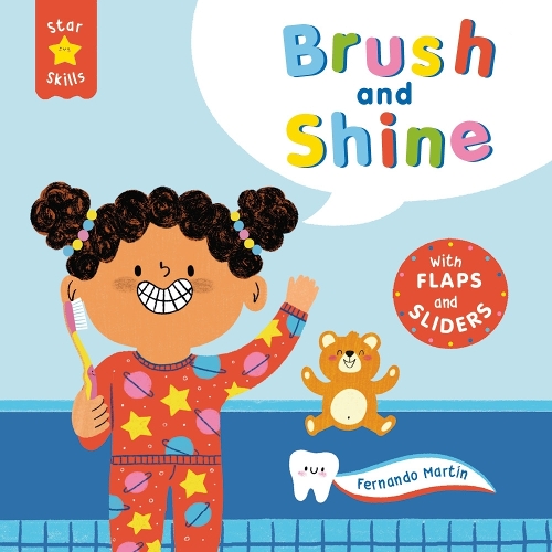 Бумажная книга «Star Skills: Brush and Shine: A lift-the-flap, slide-the-tab first experiences book», автор Рут Саймонс - фото №1