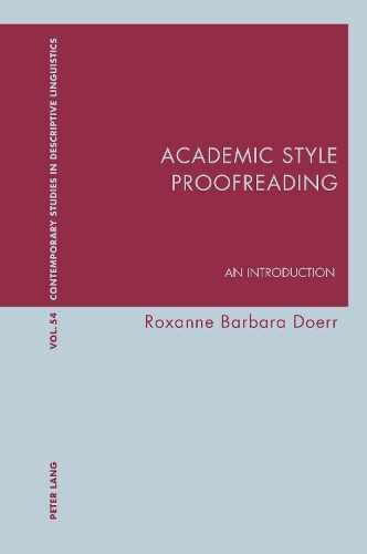 Бумажная книга «Academic Style Proofreading: An Introduction», автор Роксана Барбара Доерр - фото №1