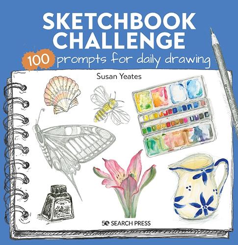 Бумажная книга «Sketchbook Challenge: 100 Prompts for Daily Drawing», автор Сьюзан Ейтс - фото №1