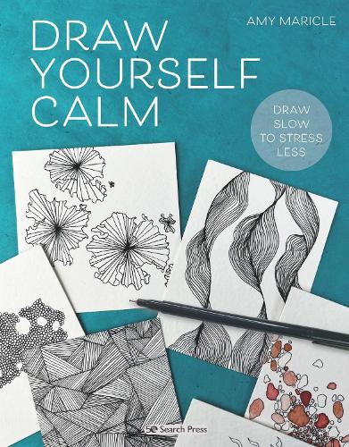 Паперова книга «Draw Yourself Calm: Draw Slow to Stress Less», автор Емі Марікл - фото №1