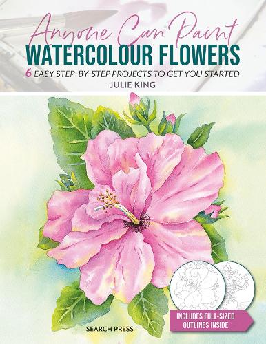 Бумажная книга «Anyone Can Paint Watercolour Flowers: 6 Easy Step-by-Step Projects to Get You Started», автор Джули Кинг - фото №1