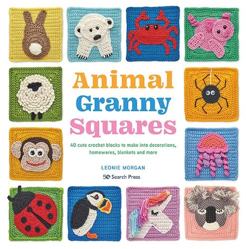 Бумажная книга «Animal Granny Squares: 40 Cute Crochet Blocks to Make into Decorations, Homewares, Blankets and More», автор Леони Морган - фото №1
