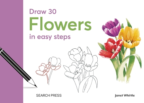 Паперова книга «Draw 30: Flowers: In Easy Steps» - фото №1