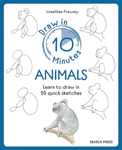 Бумажная книга «Draw in 10 Minutes: Animals: Learn How to Draw in 50 Quick Sketches», автор Джонатан Ньюи - фото №1