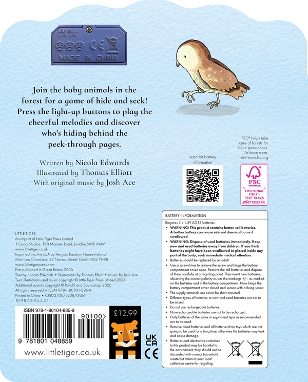 Бумажная книга «What Do You Hear, Little Owl?», автор Никола Эдвардс - фото №1