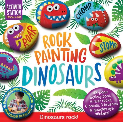 Бумажная книга «Rock Painting Dinosaurs», автор Бонни Байфорд - фото №1
