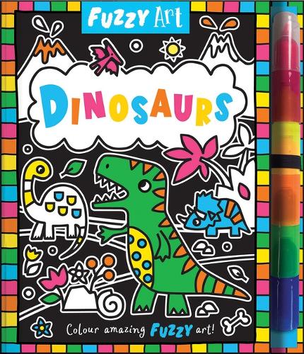 Паперова книга «Fuzzy Art Dinosaurs» - фото №1