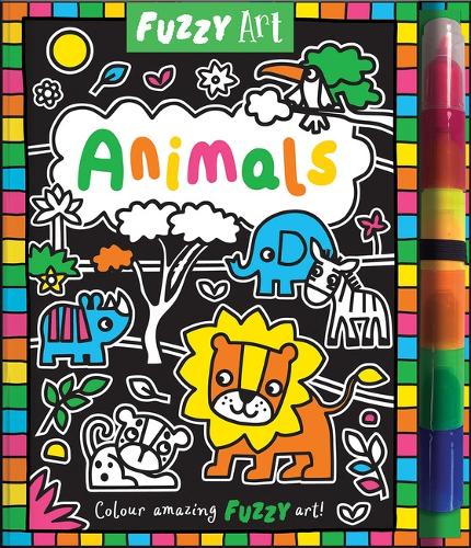 Бумажная книга «Fuzzy Art Animals», автор Мелани Хибберт - фото №1