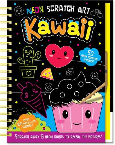 [object Object] «Neon Scratch Art Kawaii», автор Конни Айзекс - фото №1