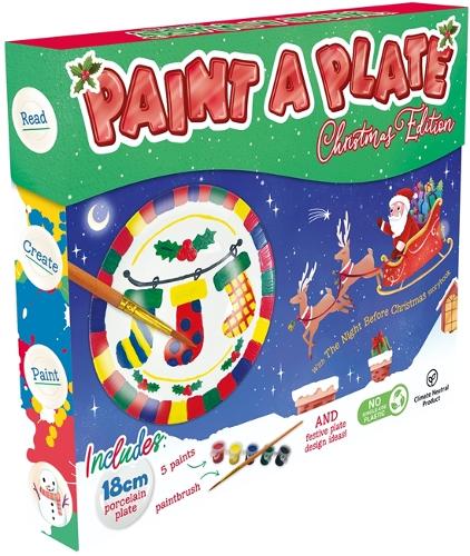 Бумажная книга «Paint a Plate: Christmas Edition», автор Igloo Books - фото №1