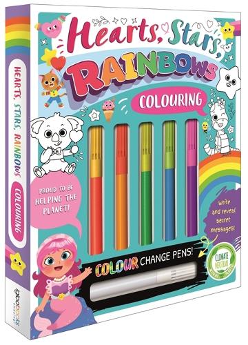 Бумажная книга «Hearts, Stars, Rainbows Colouring», автор Igloo Books - фото №1