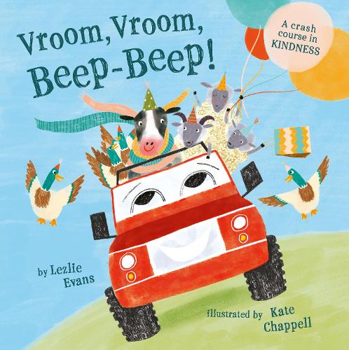 Паперова книга «Vroom, Vroom, Beep-Beep!: A Crash Course in Kindness», автор Лезлі Еванс - фото №1
