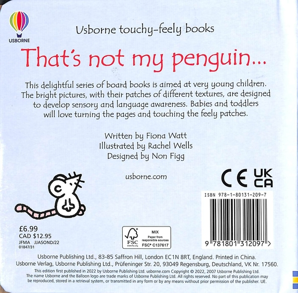 Бумажная книга «That's not my Penguin...», автор Фиона Уотт - фото №1