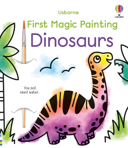 Бумажная книга «First Magic Painting Dinosaurs», автор Эбигейл Уитли - фото №1