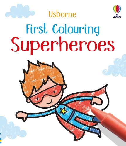 Паперова книга «First Colouring Superheroes», автор Кейт Нолан - фото №1