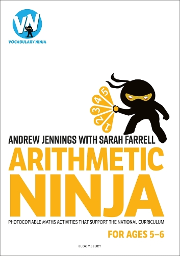 Паперова книга «Arithmetic Ninja for Ages 5-6: Maths activities for Year 1», авторів Ендрю Дженнінгс, Сара Фаррелл - фото №1