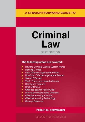 Бумажная книга «A Straightforward Guide to Criminal Law», автор Филип Г. Коуберн - фото №1
