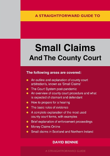 Паперова книга «A Straightforward Guide to Small Claims and the County Court», автор Девід Бенні - фото №1