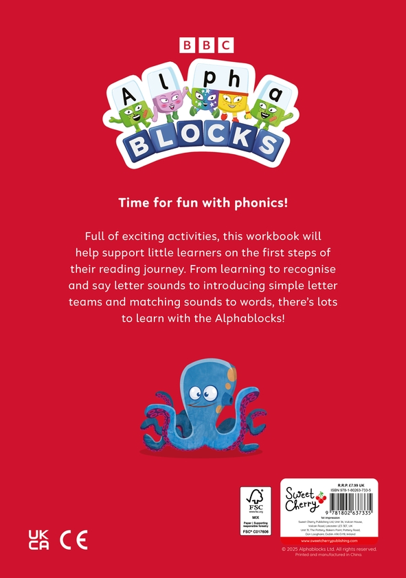 Бумажная книга «Alphablocks Super Sounds (Red Level Workbook)», автор Alphablocks - фото №1